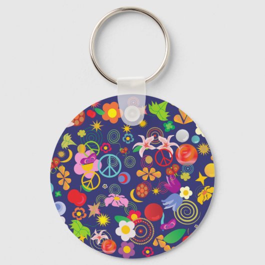 Boho floral sleutelhanger (Voorkant)