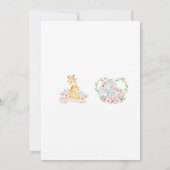 Boho floral Spaans Baby shower Meisje uitnodiging (Achterkant)