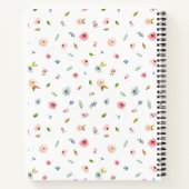 Boho Floral Specialized Family Recipe Book Blush Notitieboek (Achterkant)
