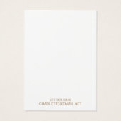 Boho Floral Stud die juwelen Visitekaartje (Achterkant)