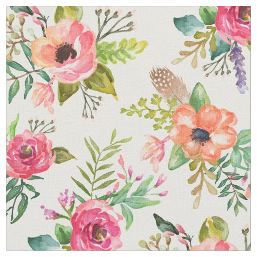 Boho Floral | Tissu (Fermer)