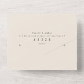 Boho Floral tout en un Faire-part de mariage RSVP (Verso)