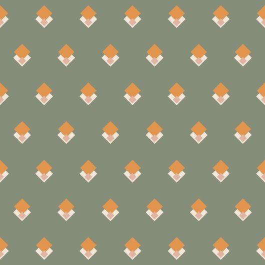 Boho Floral Towel Retro Sage Cozy Vibes