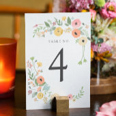  Boho Floral Trouwtafel nummer Kaart