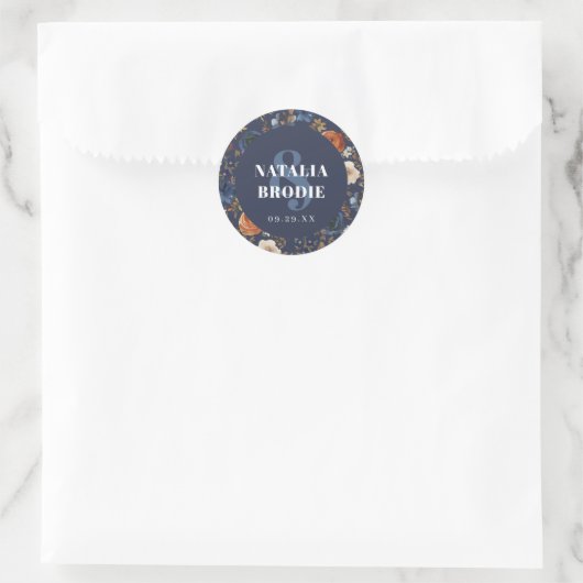 Boho Floral uitgeroepen tot trouwstickers Ronde Sticker (Tas)
