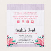 Boho Floral Vêtements cintre Boutique Merci (Inside Unfolded)