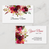 boho floral visitekaartje (Voorkant / Achterkant)