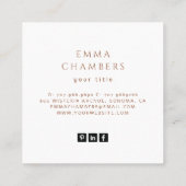 Boho Floral Visitekaartje (Achterkant)