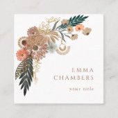 Boho Floral Visitekaartje (Voorkant)