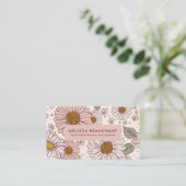 Boho Floral Visitekaartje (Staand voorkant)