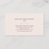 Boho Floral Visitekaartje (Achterkant)