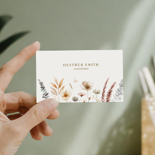 Boho Floral Visitekaartje