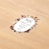 Boho Floral Vrijgezellenfeest Acryl Uitnodiging Acryl Uitnodigingen (Laagn)