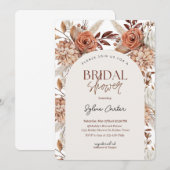 Boho Floral Vrijgezellenfeest Kaart (Voorkant / Achterkant)