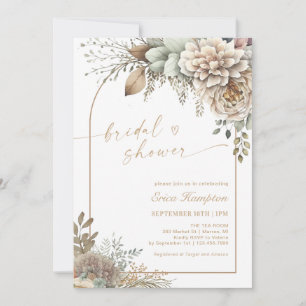 Boho Floral Vrijgezellenfeest Kaart