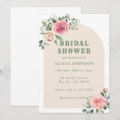 Boho Floral Vrijgezellenfeest Kaart (Voorkant / Achterkant)