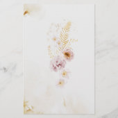 Boho Floral Wat zei de bruidegom tegen het bruidss (Achterkant)