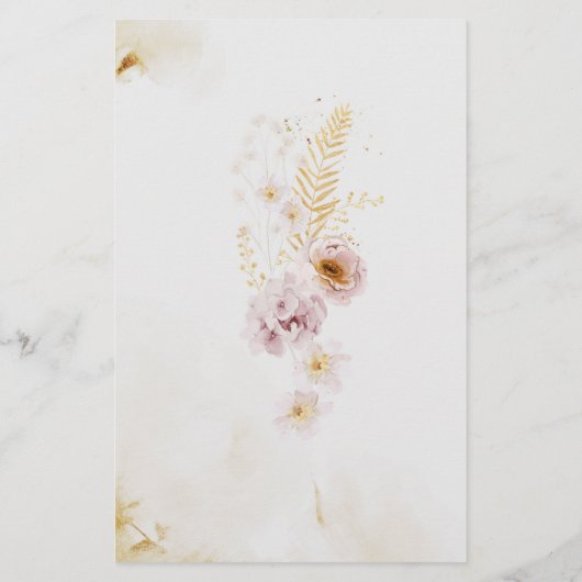 Boho Floral Wat zei de bruidegom tegen het bruidss (Achterkant)