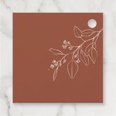 Boho Floral Wedding Dank je Labels (Achterkant)