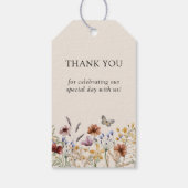 Boho Floral Wedding Gift Labels Cadeaulabel (Achterkant)