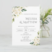 Boho Floral Wedding Invitation (Debout devant)