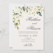 Boho Floral Wedding Invitation (Devant)