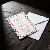 Boho Floral Wedding Invitation