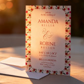 Boho Floral Wedding Invitation