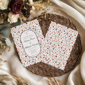 Boho Floral Wedding Invitation