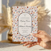 Boho Floral Wedding Invitation