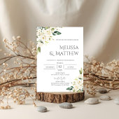 Boho Floral Wedding Invitation