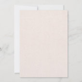 Boho Floral Wedding Invitation Kaart (Achterkant)