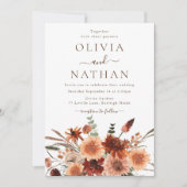 Boho Floral Wedding Kaart (Voorkant)