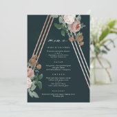 Boho Floral Wedding Menu (Staand voorkant)