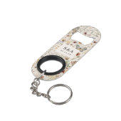 Boho Floral Wedding Mini Flessenopener (Achterkant Gekanteld)