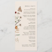 Boho Floral Wedding Programma (Achterkant)