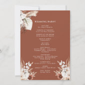 Boho Floral Wedding Programme (Dos)