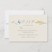 Boho Floral Wedding RSVP Kaartje (Voorkant)