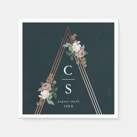 Boho Floral Wedding Servet (Voorkant)