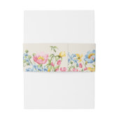 Boho Floral Wedding Uitnodigingen Wikkel (Achterkant Voorbeeld)