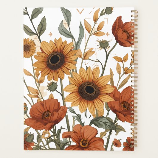 Boho Floral Weekly Planner | Tons Terracotta (Dos)