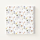 Boho Floral Wildflower | Gepersonaliseerd Notitieboek (Achterkant)