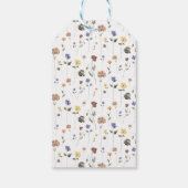 Boho Floral Wildflower Hartelijk dank | Cadeaulabel (Achterkant)