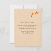 Boho Floral Wildflowers Wedding Dank u kaarten (Achterkant)