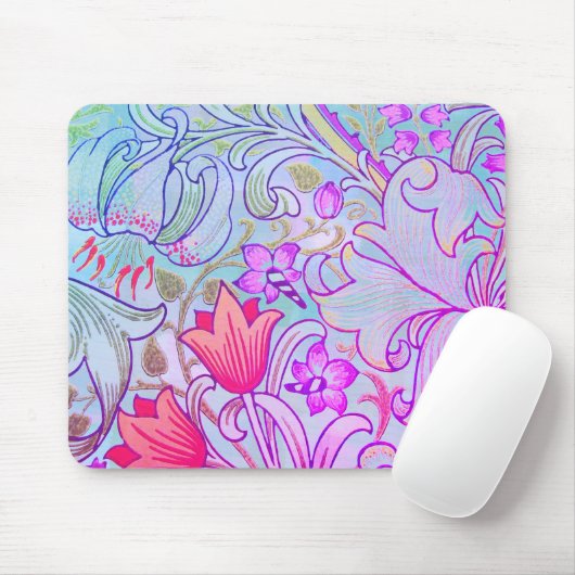 Boho Floral William Morris  Art Mousepad Muismat (Met muis)