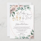 Boho Floral Woodland Animals Baby shower per post Kaart (Voorkant)