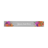 Boho floral, Wrap rond Adresetiketten Adreslabel Wikkel (Individueel)