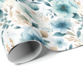 Boho Floral wrapping Paper Cadeaupapier (Rol Hoek)
