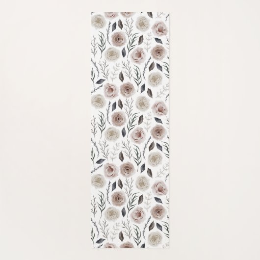 Boho Floral Yoga Mat (Achterkant)