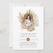 Boho Florals Baby shower Invitation (Devant)
